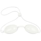 LOPHE Gafas Solarium Rayos UVA Mujeres, Gafas de Bronceado, Blanco - 1 par