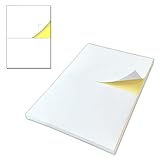 15 Hojas, A4 Etiquetas Adhesivas Grandes Blancas Pegatinas - 2 por Hoja