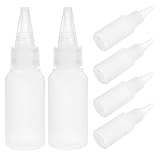 6 Piezas Botella Industrial de PE de 30ml con Boquilla
