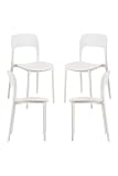 Regalos Miguel - Packs Sillas Jardín - Pack 4 Sillas Ambiance - Blanco