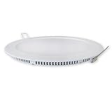 CABLEPELADO Downlight LED 18W redondo | extraplano para empotrar | Aro blanco aluminio | Medida 225mm | Luz Fría 6000 k | 1700 Lumens