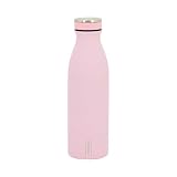 Tandem Botella Térmica 500ml Rosa Nude, Acero Inoxidable Sin BPA, Doble Pared Antigoteo, Unisex