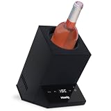 H.Koenig Enfriador de Vino LVX26, Refrigerador para Botellas de Vino Blanco, Tinto, Rosado y Champagne, Temperatura Ajustable 5–18°C, Control Digital, Sistema Termoeléctrico, 72W