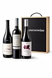 Estuche Premium 3 Vinos D.O.Q. Priorat en Caja de Madera – Les Brugueres, Embruix Vall Llach y Gotes del Priorat – Selección Gourmet Edición Regalo