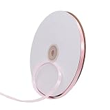 Cinta de satén rosa bebé de 6 mm, 91 m, cinta rosa fina de 0,5 cm para envolver regalos, Navidad, pasteles, manualidades, cabello, ramo, boda, decoración de coche
