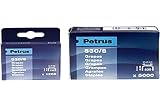 PETRUS 77507 - Caja 5000 ud. grapas cobreadas modelo 530/6 mm