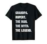 Regalos personalizados para abuelo Rupert Man Myth Legend Grandpa Camiseta