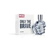 Diesel, Only The Brave, Eau de Toilette de hombre valiente, 50 ml | Con acorde de ámbar y limón, aroma fuerte y determinado que encapsula la energía para superarse cada día