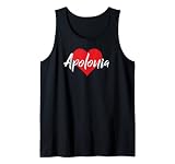 Amo a Apolonia Primer Nombre Yo Corazón Camiseta sin Mangas