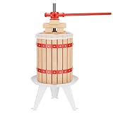 WilTec Prensa de Frutas 18 litros con paño de prensado, Prensa para Mosto, Prensa de Vino, Prensa de Manzanas