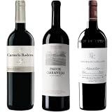 Vino Tinto Ribera del Duero: Capellanes Crianza + Pesquera Crianza + Carmelo Rodero 9 Meses – 3 Botellas de 750 ml – Vino Tinto Español Premium – Regalo Gourmet – Maridaje Ideal