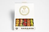 Frutas Artesanas de Mazapán Calidad Suprema. Caja Regalo Surtida de Frutitas de Mazapán Hechas a Mano. Mazapanes Barroso. Peso Neto 280 gramos