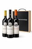 Pack Bodega Emilio Moro – 3 Botellas Premium Ribera del Duero (Finca Resalso, Emilio Moro y Malleolus) con Caja de Madera para Regalo