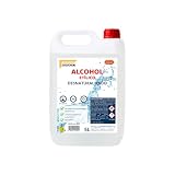 Alcohol Etílico Desnaturalizado 96º – 5 Litros | Uso Técnico | Limpieza de Superficies, Disolvente, Electrónica | No Apto Consumo Humano | Envase de Seguridad