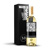 «La diferencia entre estupidez y genialidad es que la genialidad tiene sus límites» Mensaje en una Botella. Vino Blanco Premium Verdejo Joven + Gift Box. Etiqueta Negra PERSONALIZABLE