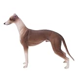 Luocute Modelo de Galgo, Marrón, Plástico, 7.9 X 1.3 X 5.1 in