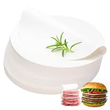 Hugwish 1000pcs papel hamburguesa redondo 11cm, papel antiadherente separador hamburguesas smash burger separadores (1000, 11cm)