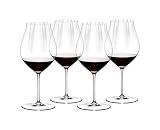 Riedel Performance Pinot Nero Calice Vino Rosso 83 Cl Set 4 Pz In Vetro Cristallino