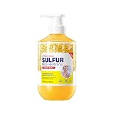 Gel De Ducha Con Azufre Para Piel Con ácaros 500ml, Ligero No Reseca | Gel De Baño Con Azufre, Reduce Los Granos En La Espalda, Consigue Una Piel Corporal Equilibrada Y Suave Al Tacto