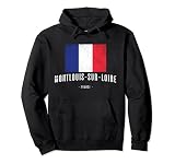 Montlouis-sur-Loire Francia | Ciudad - Bandera Drapeau - Sudadera con Capucha