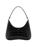 JW PEI Ruby Bolso de Hombro para Mujer - Efecto Cocodrilo Negro