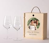 NANNUK Baby creations Copas de vino personalizadas (Alianzas, 2 copas)