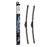 Bosch Aerotwin AR 550 S Limpiaparabrisas Frontal, 55 cm / 53 cm | 2 Escobillas de Recambio para una Mayor Seguridad en la Conducción - con Adaptador Premontado