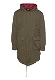 Merc of London Tobias Parka Abrigo, Vert (Combat Green), XL para Hombre