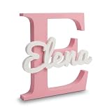 Visual Stocks Nombre 3D, Letra con Nombre Personalizada, Decorativa, Regalo para Bebe, cumpleaños, comuniones, mesas de chuches.
