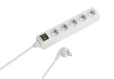 Vivanco REGLETA 5 Tomas con INTERRUCTOR Blanco - 1.4 Metros Cable