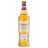 DEWAR'S White Label Blended Scotch Whisky, barrica de roble, 40%, 70 cl | Doble envejecimiento para una suavidad extra, whisky escocés blended, ideal principiantes, para cócteles o regalo, 700 ml