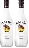 Malibu Licor de Ron Blanco y Coco - 700ml (Paquete de 2)