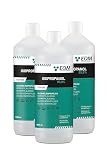 EQM - ECO-301 - Alcohol Isopropílico 99,9% - 3x1 L - Isopropanol - Limpieza componentes electrónicos, objetivos y pantallas - Limpieza de resinas en impresión 3D - Limpiacristales y desengrasante