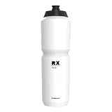 Polisport 8649100039 R 1000ml AMZ Botella de Agua Multi-Deporte, Capacidad 1000ml, Ultra-Ligero, Flexible, Boquilla Soft-Touch, Sin BPA, Bidón Ciclismo, MTB, Color Blanco