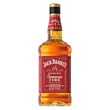 Jack Daniel's Tennessee Fire Whiskey, Whisky, 35% Vol., 1 Litro | Whisky americano premium con licor de canela, sabor cálido y especiado a canela y clavo, ideal solo, con hielo o ginger ale.