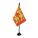AZ FLAG Bandera de Mesa Baja Normandía 15x10 cm Base Plástico