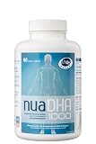 Nua Biological NuaDHA®1000 – Omega 3 100% DHA – 90 Perlas (3 Meses) – 1000 mg DHA por Perla – Forma Triglicérido – Alta Concentración – Sin Grasas Vacías