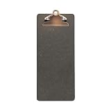SECURIT - Portacuenta Clipboard - Café, Bar, Restaurante - Fibra de Alta Densidad + Acero Inoxidable - Color Marrón