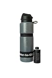 WATER TO GO Cantimplora de 0,75 L, con filtro, beber agua directamente del río, lago o conducto | Ultraligera y libre de BPA | 200 L de potencia de filtrado | Perfecto para viajes, kayak, camping, etc