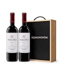Pack 2 Botellas Vino Mauro Cosecha + Caja de Madera Premium Mysecretwine | Vino Tinto Español de Castilla y León | Estuche Regalo Elegante para Gourmet y Celebraciones -MYSECRETWINE-