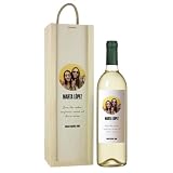 Genérico Botella de Vino Personalizada con Caja Regalo - Blanco Verdejo
