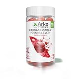 Arkopharma Arkogummies Piernas Ligeras, 60 Caramelos de Goma, Vid Roja | Ayuda a la circulación y reduce la sensación de piernas cansadas. Sin azúcar. Apto para veganos.