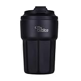 Otto Koning Termo Café 350 ml, Vaso Térmico Acero Inoxidable Antigoteo