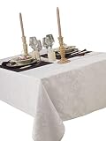 CALITEX Mantel damassee Ombra Blanco 150 x 300