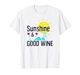 Bebedero de vino para amantes de la playa del sol y el buen vino Camiseta