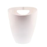 Cubitera para botellas de vino Koala Nature 3,5 L – Champanera acrílica para 2 botellas de vino, cava o champagne – Enfriador rápido, ligero, apilable y reutilizable, con asas, color blanco