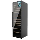 Cecotec Vinoteca 176 Botellas Bolero GrandSommelier Duo 176000 Black. Temperatura Dual, Protección UV, Alarma Temperatura, Filtro Carbón, Puerta Reversible, LED, Compresor Eficiente
