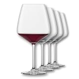 Schott Zwiesel Copas de vino tinto Borgoña Tulip (set de 4) | copas gruesas para vino tinto, copas de cristal Tritan aptas para lavavajillas, fabricadas en Alemania