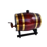 Barrica de Vino Estilo Bodega Tradicional, Barrica de Roble de Lujo para AñEjar Vino y Whisky(A,5L)