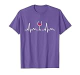 Vino Tinto Latido Del Corazón Copa De Vino Amante Del Vino Camiseta